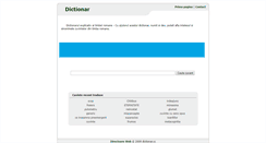 Desktop Screenshot of dictionar.cc